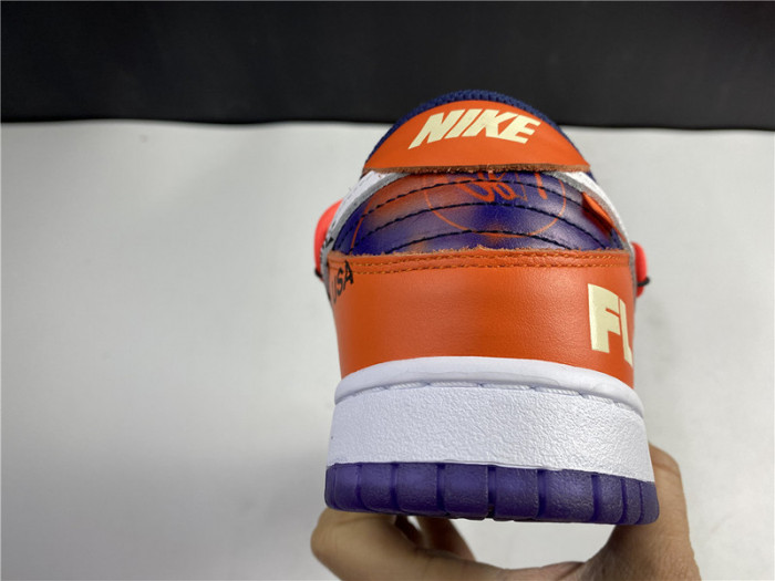 OF x Nike SB Dunk Low Orange Perple White  CT0856-801