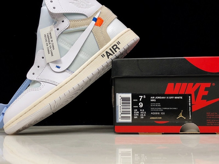 Air Jordan 1 Retro High OF White  AQ0818-100